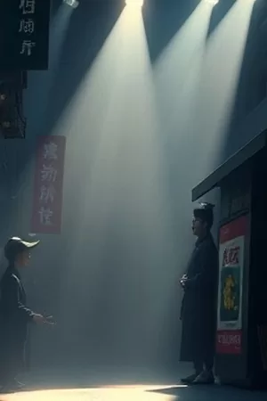生活剧旧唱片修理铺封面：堆满黑胶唱片的工作台